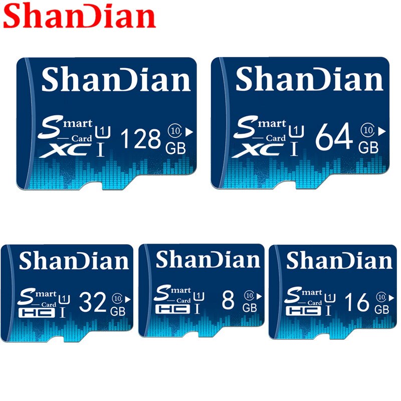 SHANDIAN Smart SD card 8gb 16gb TF Card Class 6 High Speed Mini Memory Card 32gb Smart sd Card Real Capacity
