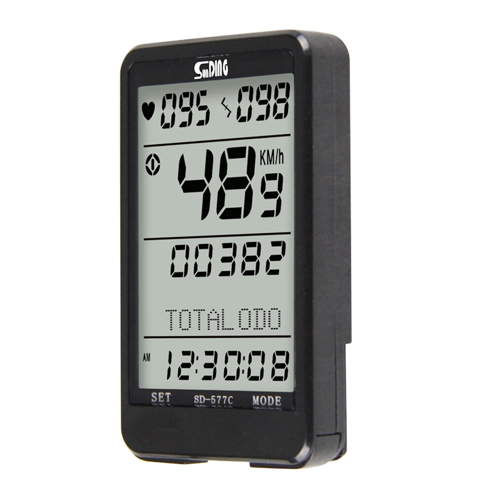 Sunding SD-577C vélo ordinateur sans fil chronomètre vtt vélo cyclisme odomètre chronomètre vélo compteur de vitesse avec LCD 577A filaire