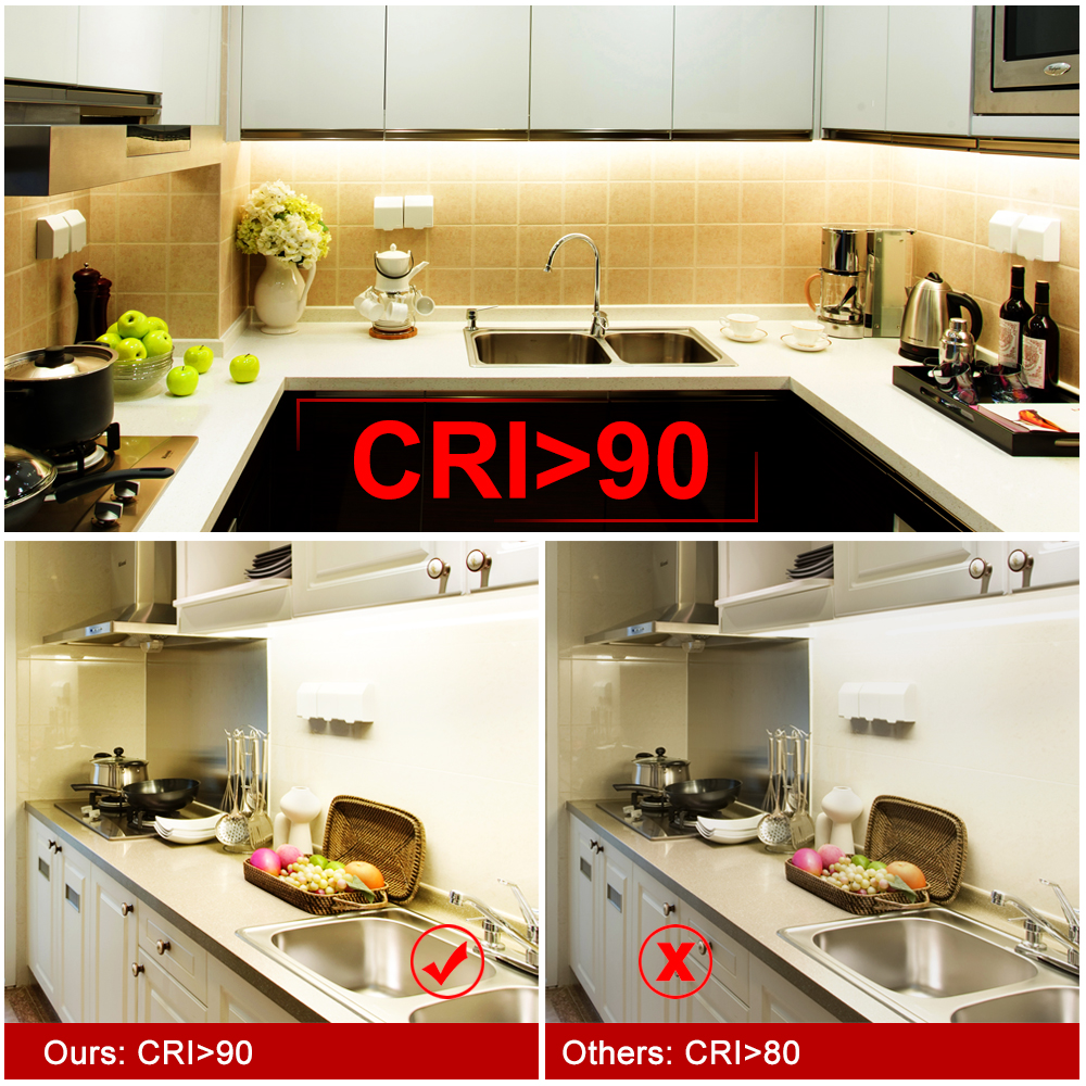 High End LED Strip SMD 2216 CRI>90 12V 120LEDs/m 24V 300LEDs/m 3000K 4000K 6000K High Brightness Flexible LED Light Tape 5m/lot