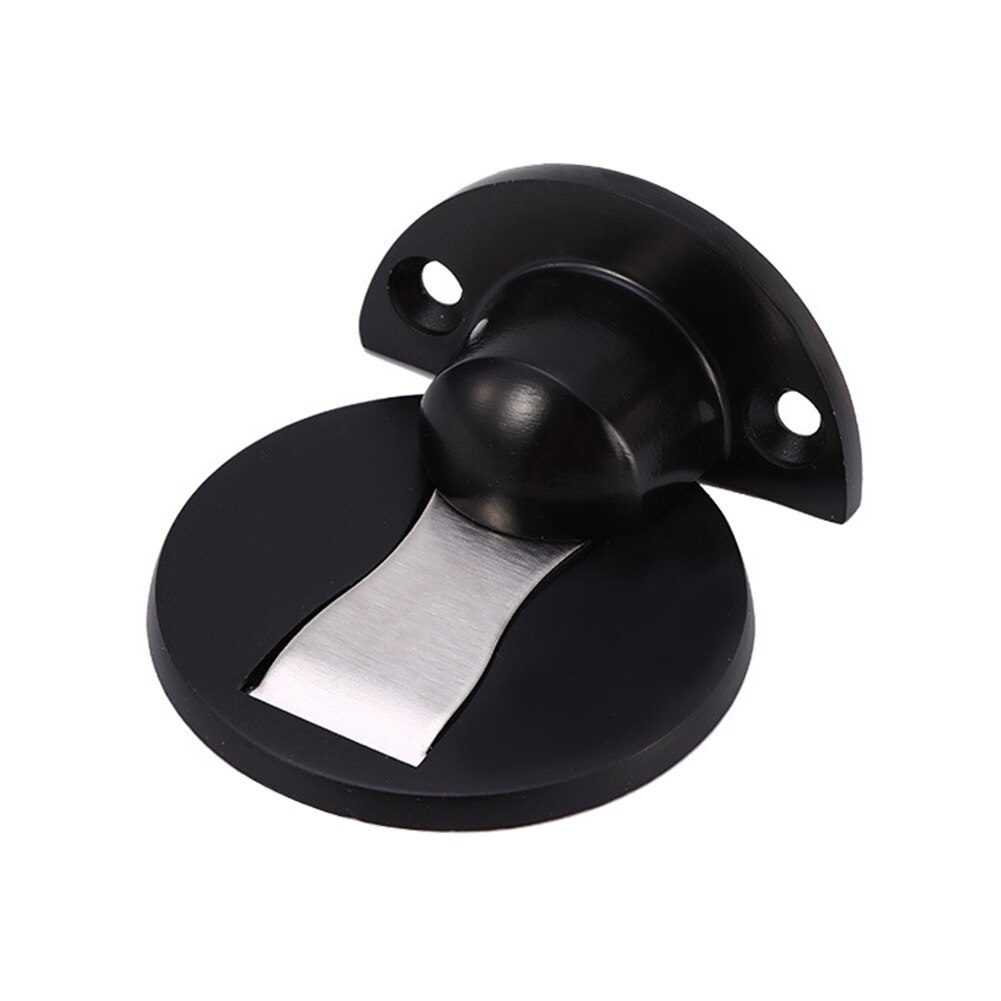 Home Improvement Magnetic Door Stops 304 Stainless Steel Door Stopper Door Holders Catch Floor Nail-free Doorstop Door Hardware: Black