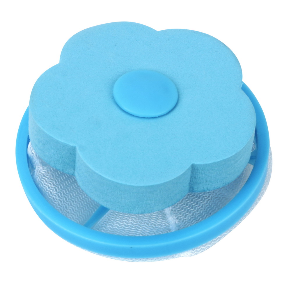 Laundry Balls Discs Pouch Magic Filter For Bathroom Washing Machine Dust Hair Removal Collector Catcher Mesh Cleaning Ball Bag: Blue