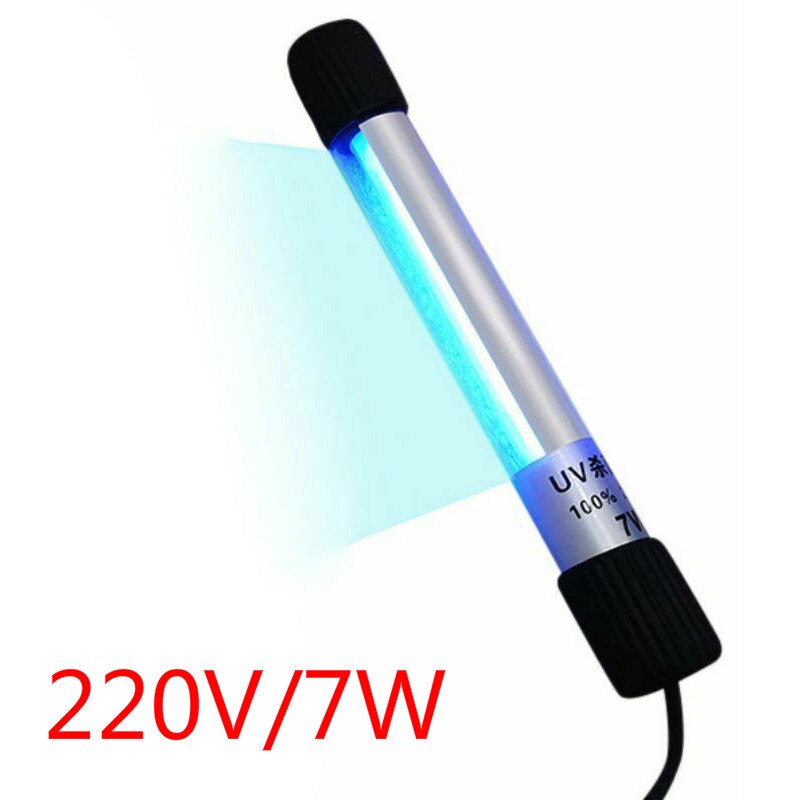 Led Uv Desinfectie Lamp Plug Draagbare Uvc Sterilisator Licht Buis Uv Lamp Schoonmaken Tool Waterdichte Lampada Uv Germicida: 220V 7W EU