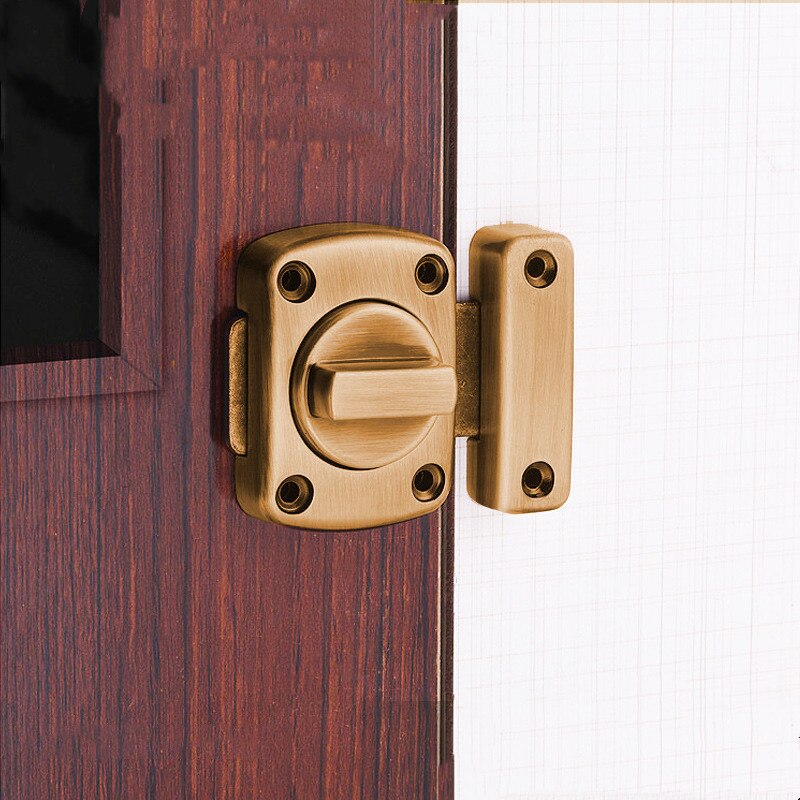 Universal Door Latch Gate Latch Security Sliding Door Lock Door Bolt Zinc Alloy with Screws Latch