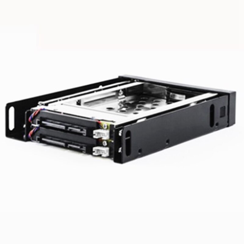 2.5 Inch Floppy Disk Drive Tray 2-Bay Disk Drive SATA For HDD/SSD Hard Disk Enclosure Extraction Box
