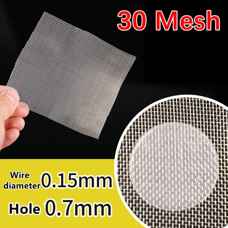 4-500 mesh metalen filternet van voedingskwaliteit 304 roestvrij staal voor thuis, keuken, water, voedsel, bonenpoeder, oliefilter, filtratie: Goud