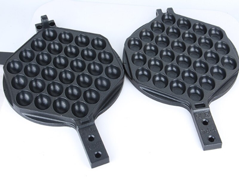Egg bubble Waffle Pan Maker Double Sided Iron Pressure Pan Egg Waffle Pan Non-Stick Grill Egg Cake Pan Egg Puff Waffle Maker