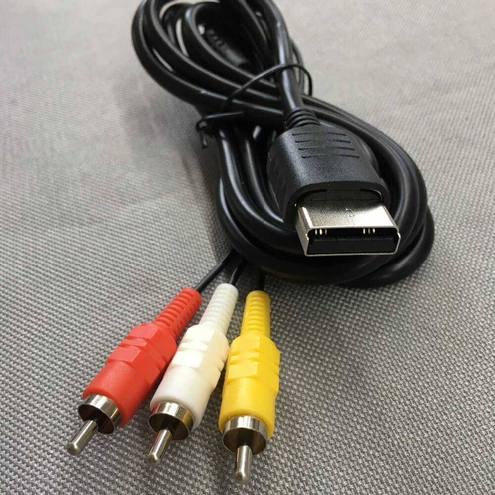 FZQWEG 10 Pcs 1.8M/6FT RCA Audio Video AV Stereo Composite Adapter Cable For Sega Dreamcast