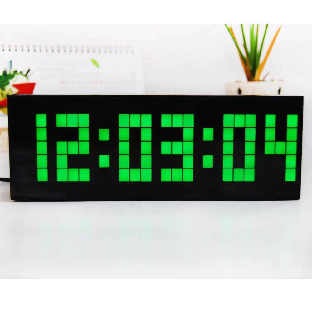 4 färger led klocka digital väckarklocka vägg bord skrivbord med snooze kalender temperatur chiristmas
