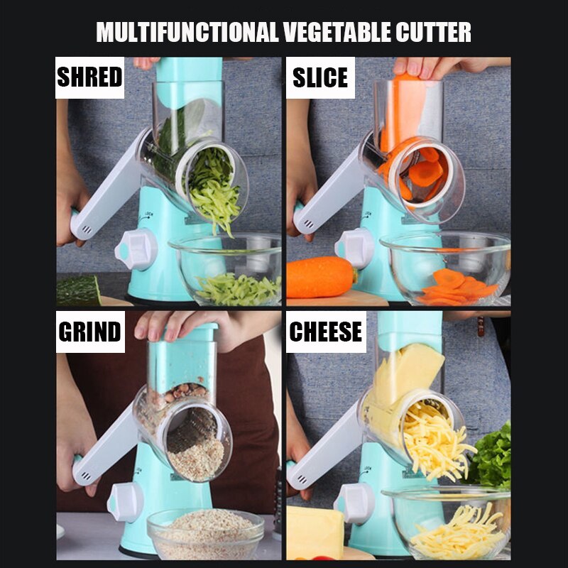 Multislicer 3 em 1 gadgets de cozinha 2020 manual cortador vegetal slicer cozinha criativa acessórios cozinha vegetal chopper ralador