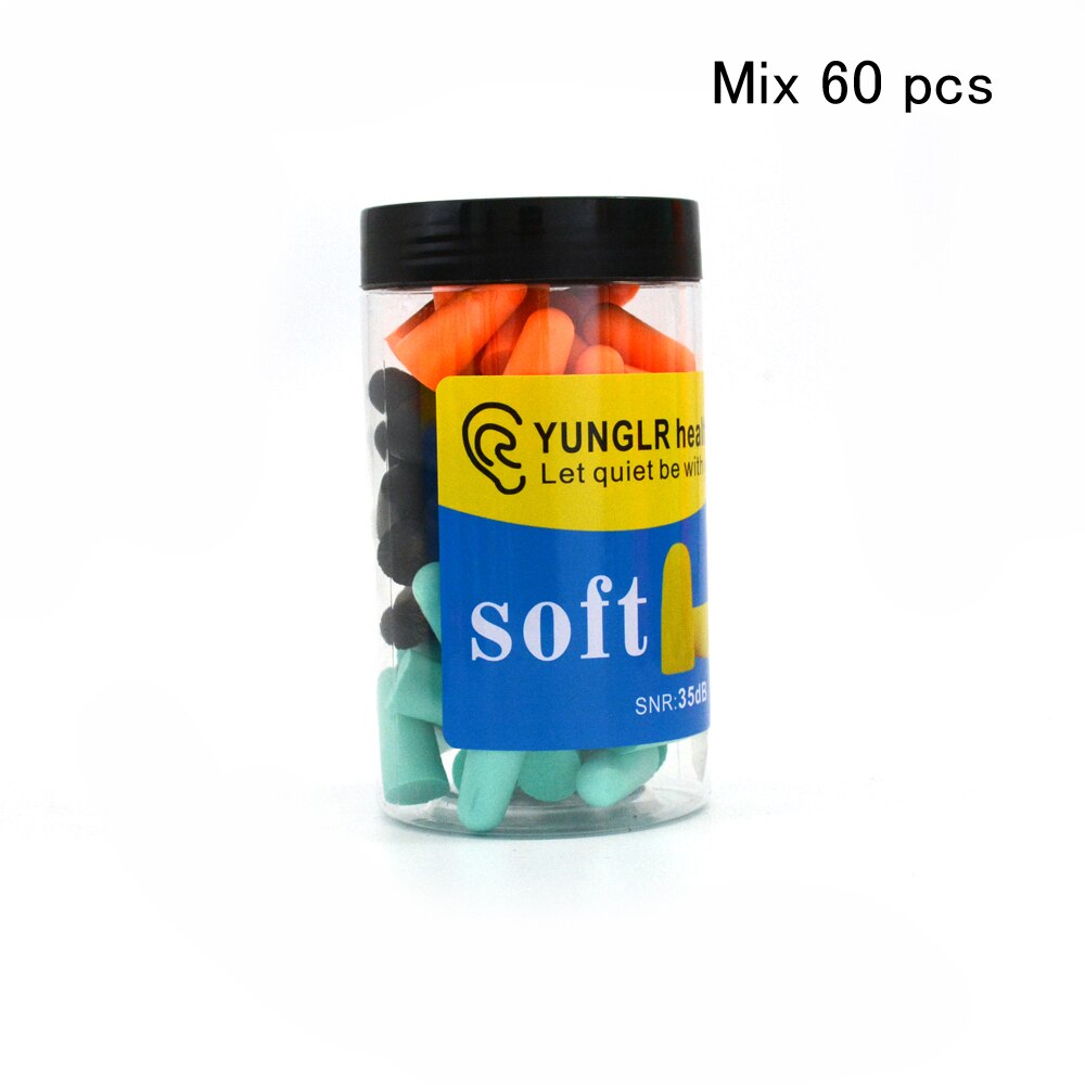 Masque de nuit pour les yeux, bouchons d&#39;oreilles, bande pour couvrir les yeux, réduction du bruit, mousse de sommeil: Mix 60 pcs