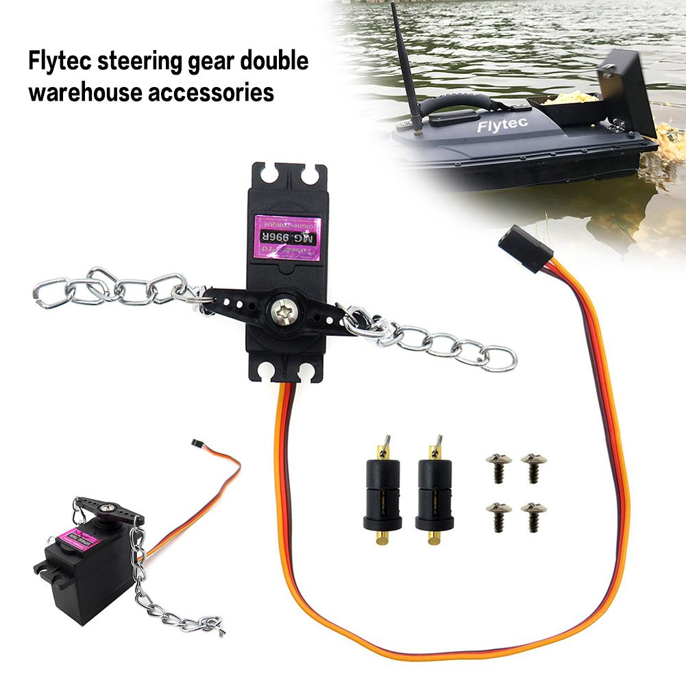Flytec -5,017 Fischerboot Lenkgetriebe Doppel Lagerbier Stumm Köder Gießen draussen Verschachtelung Schiff Original Rc Stiefel Teile