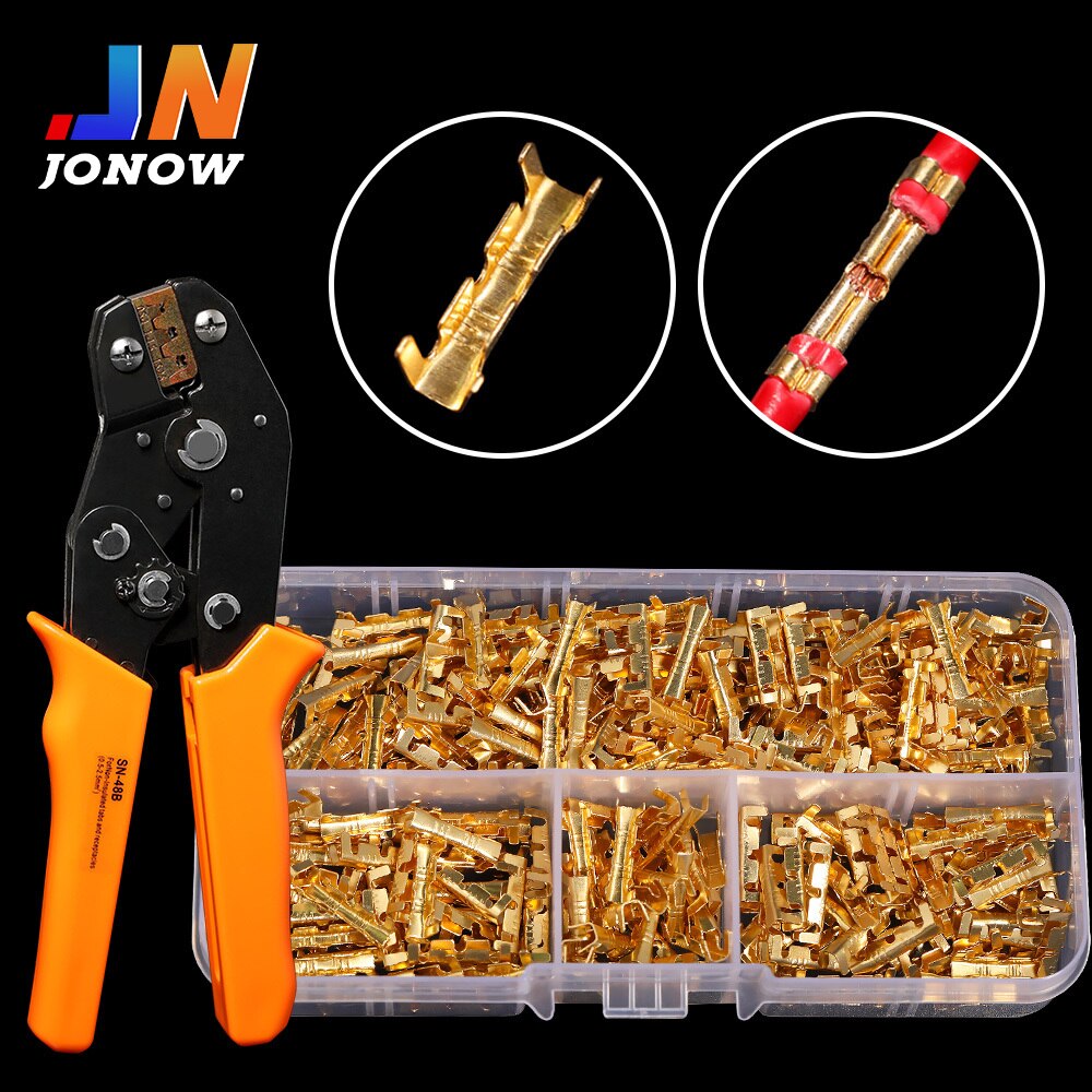 600/900 Pcs U-Vormige Terminal Elektrische Draad Connector Met Isolerende Mouwen Kleine Tanden Type 0.5-1.5mm ² Termin connector