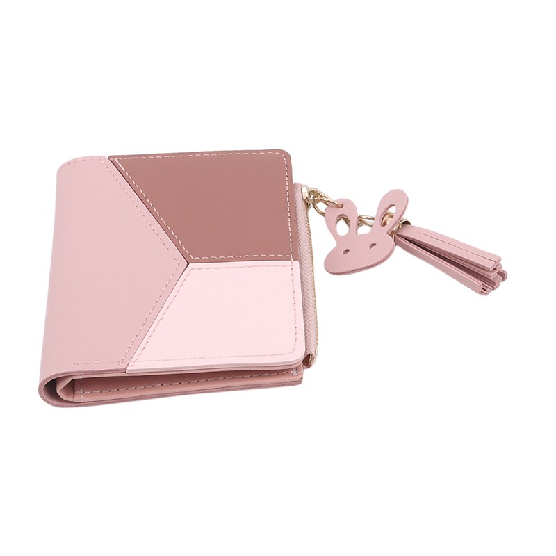 Women's Wallet Short Women Coin Purse Wallets For Woman Card Holder Small Ladies Wallet Female Mini Clutch For Girl: Pink