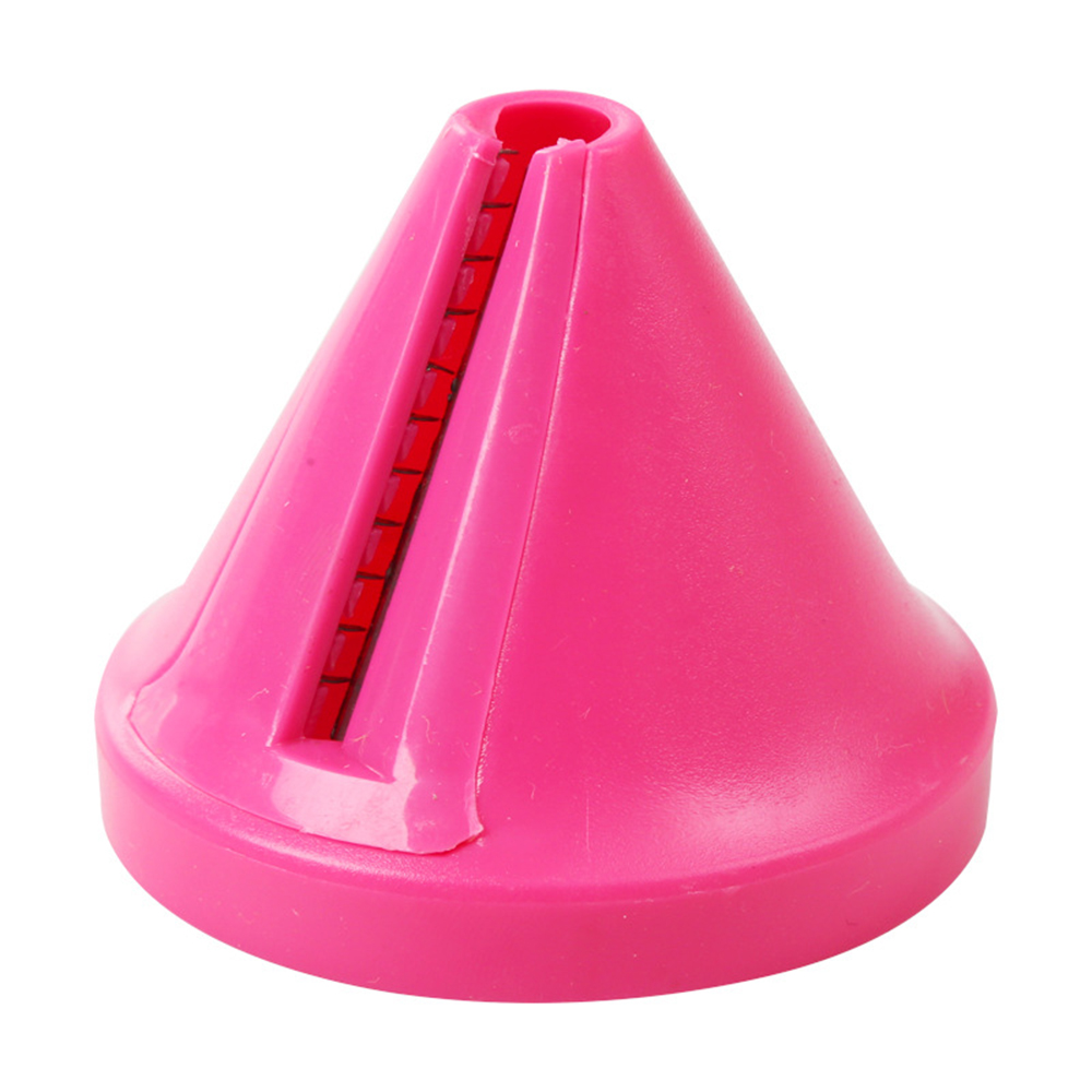 Cortador para fruta y verdura, cocina, dispositivo de alambre de corte multifuncional, cono espiral de patata Manual, rallador triturador giratorio: Rojo