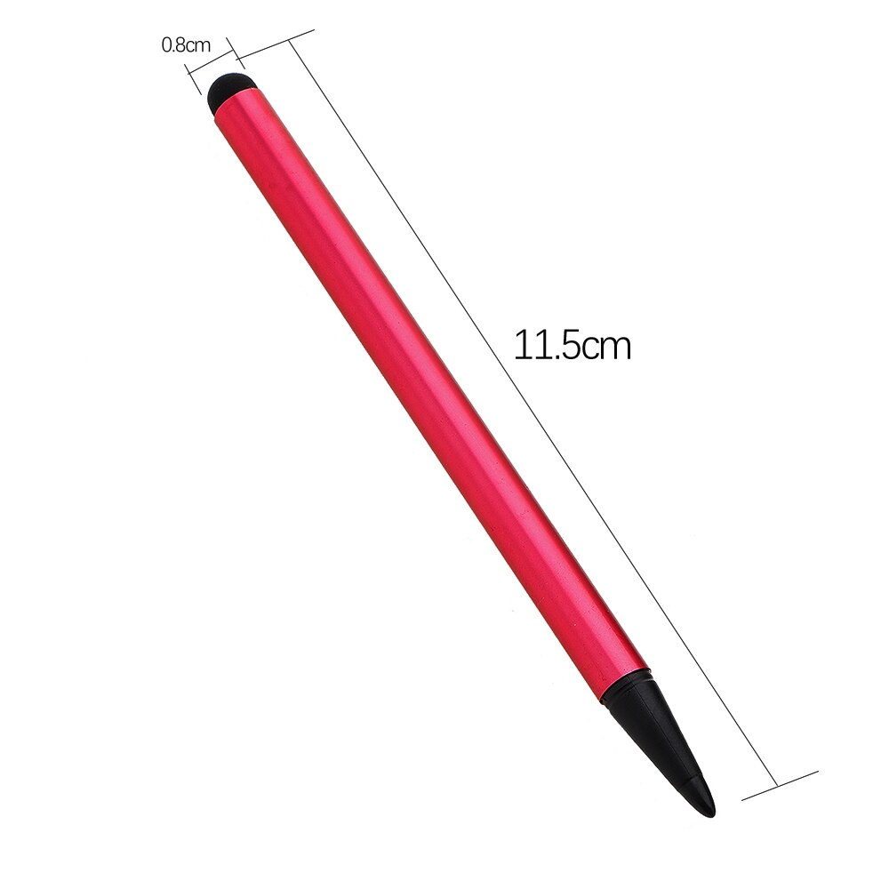 12 cm stylus pen resistive og kapacitive touch screen penne hård spids til iphone og windows mobile praktisk sølv