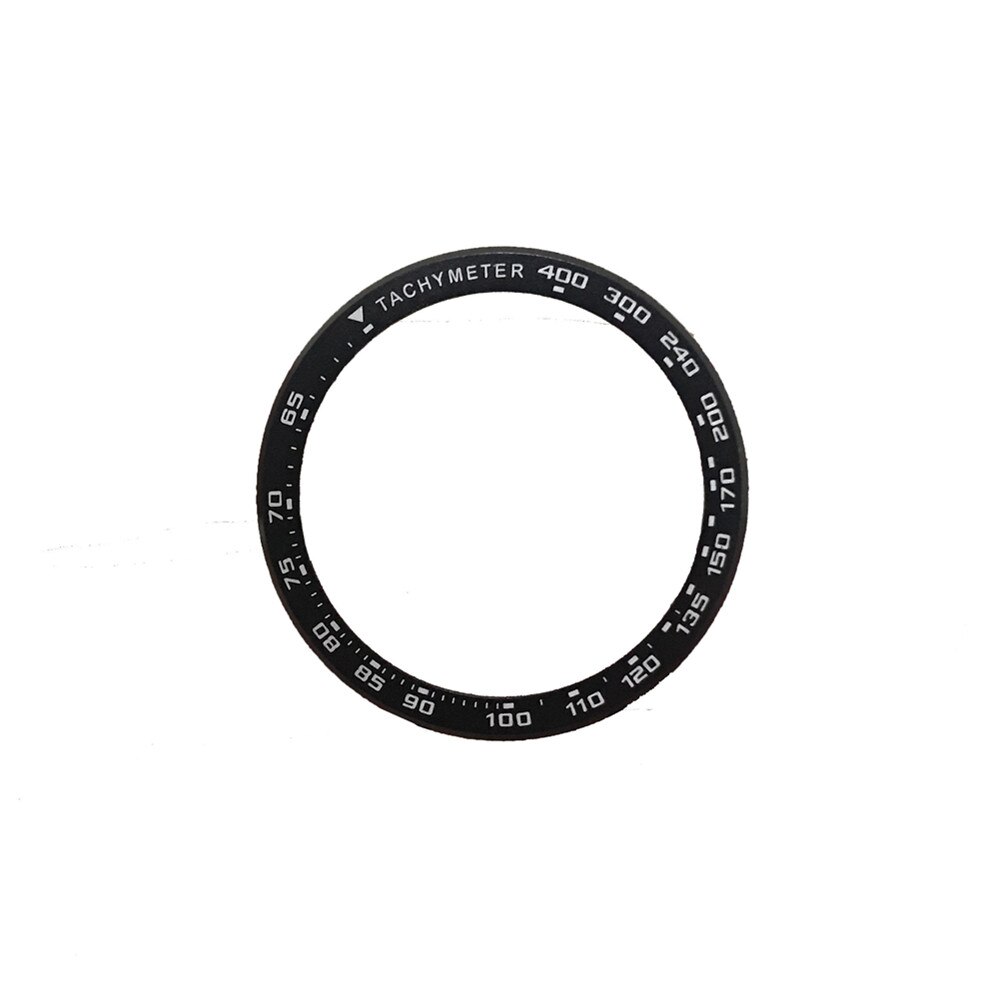 Pour Xiaomi Huami Amazfit GTR 47mm lunette en métal Bracelet milanais Bracelet de montre + couvercle de bord extérieur 2in1 pour GTR 47mm sangle boîtier de vitesse: Black
