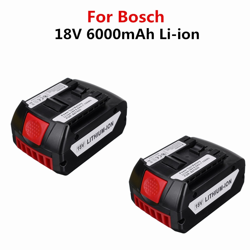 Original 18V 6000mah Rechargeable Li-ion Battery For Bosch 18V Battery Backup 6.0A Portable Replacement BAT609 Indicator light