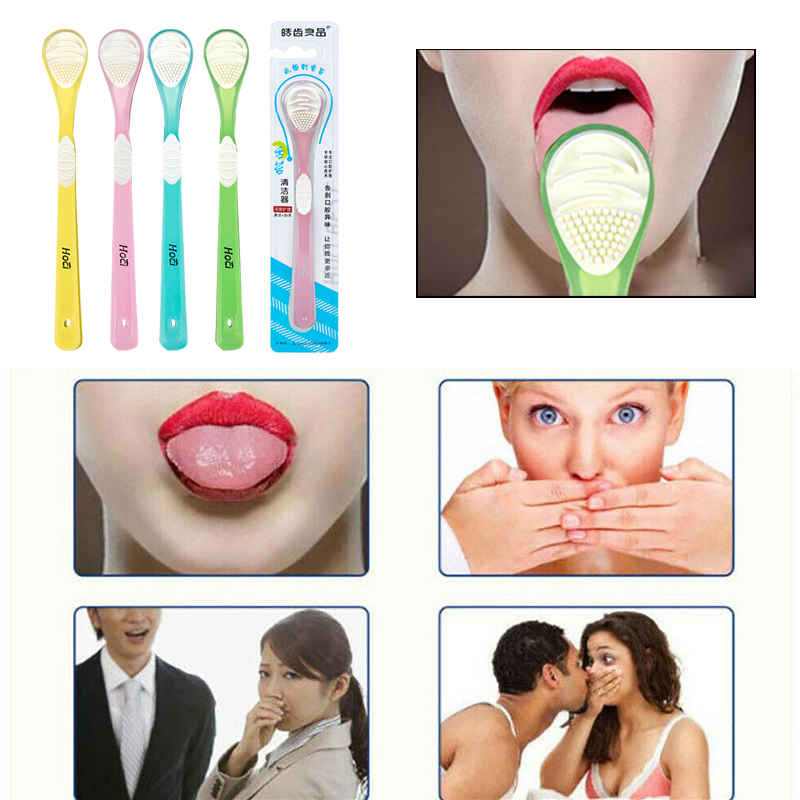 Silicone Tongue Brush Tongue Scraper Oral Hygiene Supplies Double Side Toothbrush Oral Cleaning Tool Fresher Breath Toothbrush