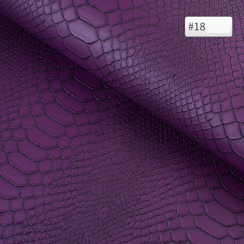 50cm*138cm PVC Snake Leather Fabric Synthetic Leather For DIY Handmade Sew Clothes Accessories Supplies
