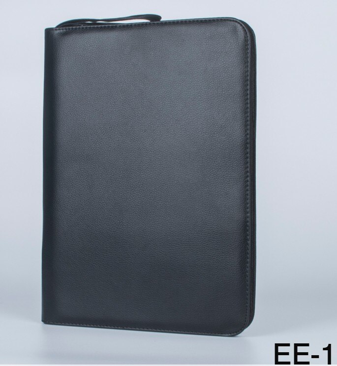 Sort farve fyldepen pu læder taske opbevaringsholder til 48 kuglepenne rullepenne taske: -en