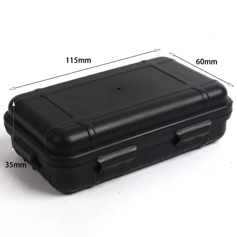 À prova de choque à prova dwaterproof água selado caixa de ferramentas segurança ao ar livre suprimentos acampamento armazenamento instrumento lockable seco com espuma: Small