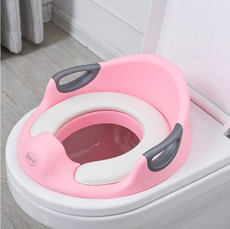 EN71 Stijl Babyzitje Kinderen Wc-bril Zachte Baby Potty Seat Training: Roze