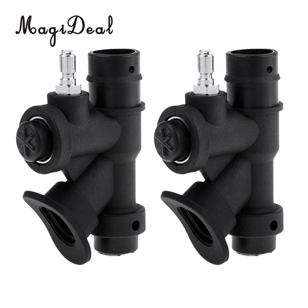 2Pcs/Set Scuba Diving Dive Universal 45 Degree BCD Power Inflator Buoyancy Compensator Handle with Standard Connection