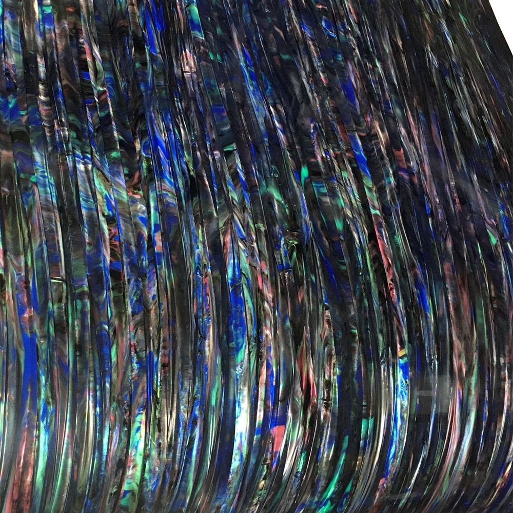 Rumpukääre 16 "  x 60 " 0.5mm värikäs raita selluloidamateriaali musiikki -instrumentti deco -arkki