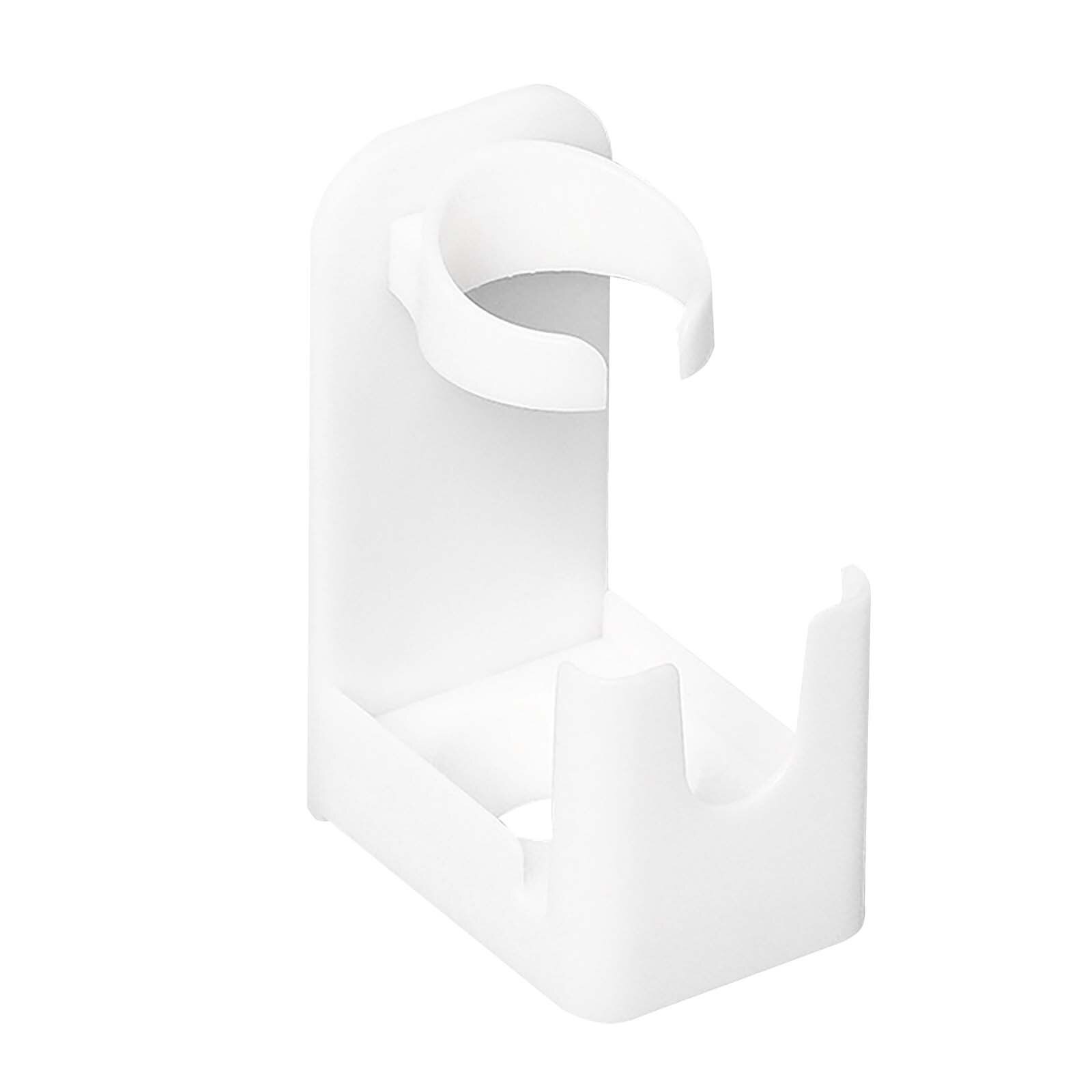 25# Traceless Stand Rack Toothbrush Organizer Electric Toothbrush Wall-mounted Holder Space Saving Bathroom Accessories: White 