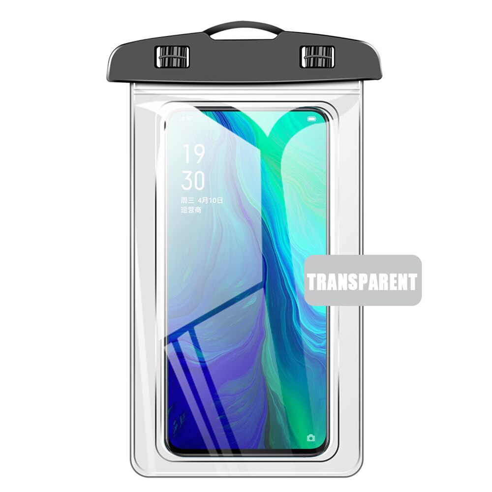 1PC 2020 Bolsa Praia Ao Ar Livre À Prova de Poeira À Prova D' Água Dry Bag Case Capa Holder Para Telefone Celular Universal Dropshipping: transparent