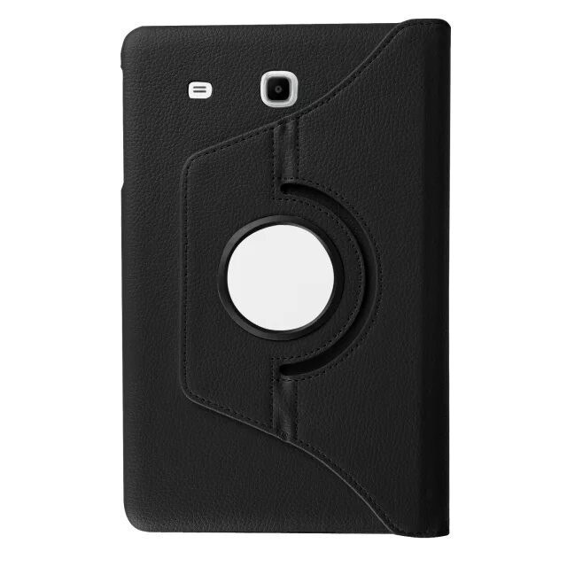 360 Rotating Case Stand Cover For Samsung Galaxy Tab E 9.6" SM-T560 T561 PU Leather Stand Smart Tablet Tablette Stands Fundas: black