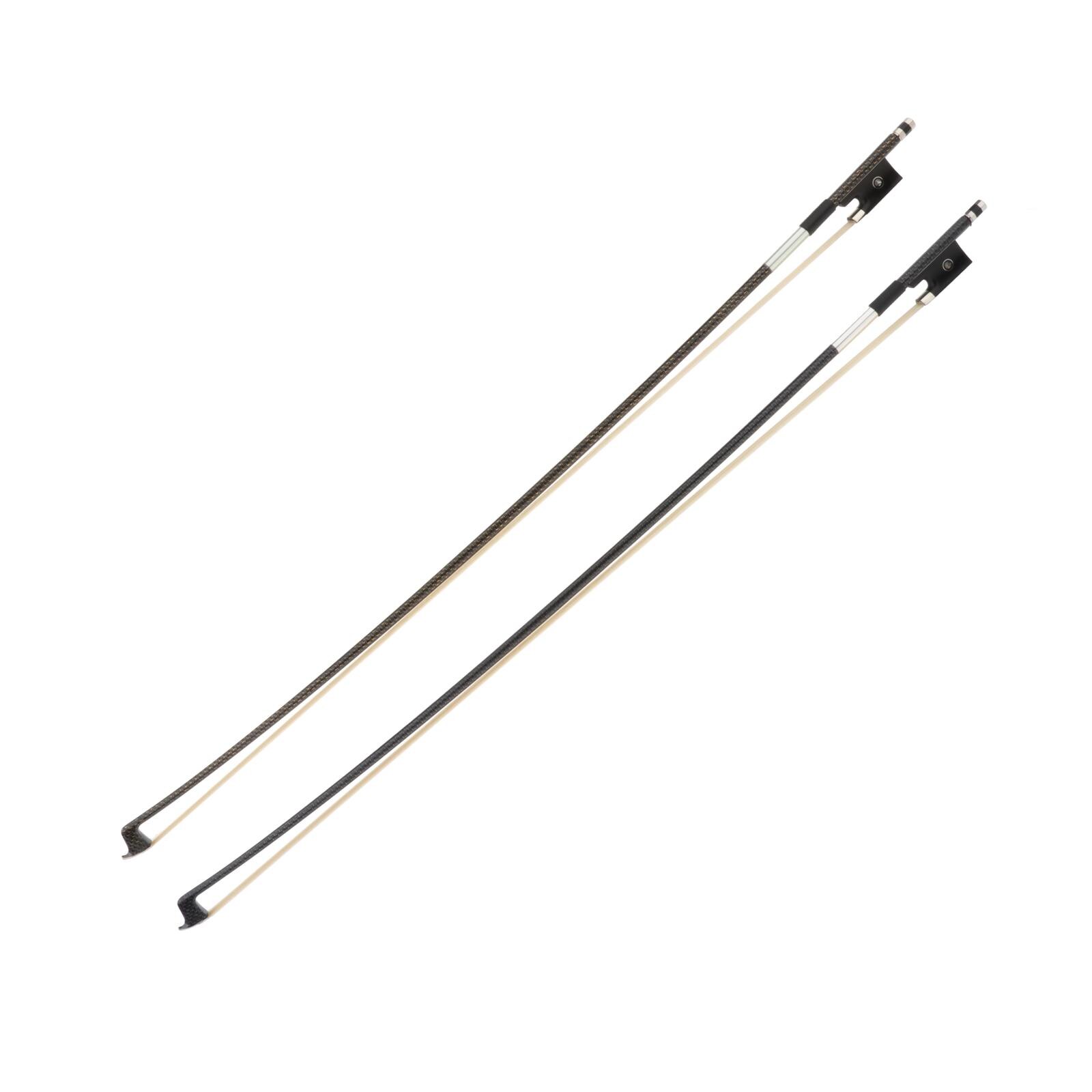 Handmade Violin Bow Student Carbon Fiber Bow 74cm for Violin Learner, A Good Bow for Student and Advanced Player