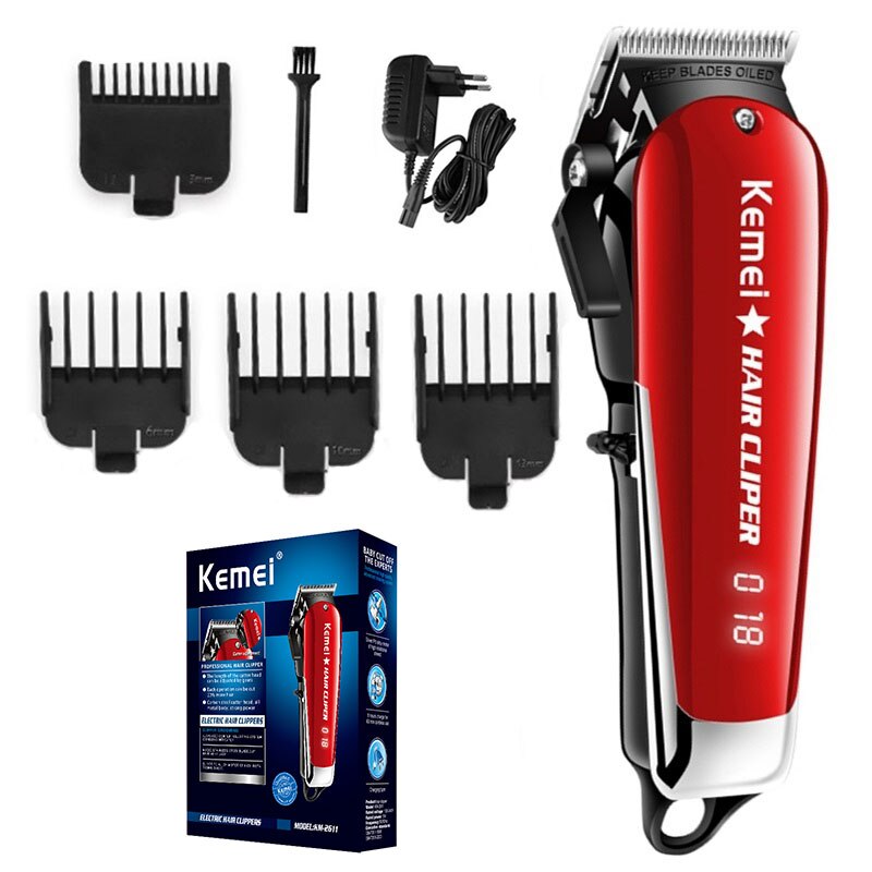 cordless hair clipper adjustable barber magic hair trimmer men electric beard cutter hair cutting machine hair cut: with box