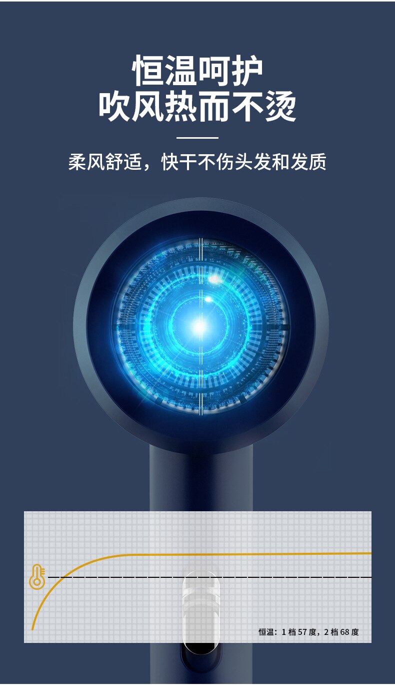 2200W Portable Mini Hair Dryer For Hair Blow Dryer Styling Tools /Cold Air Blow Dryer 3 Gear Adjustment 220V