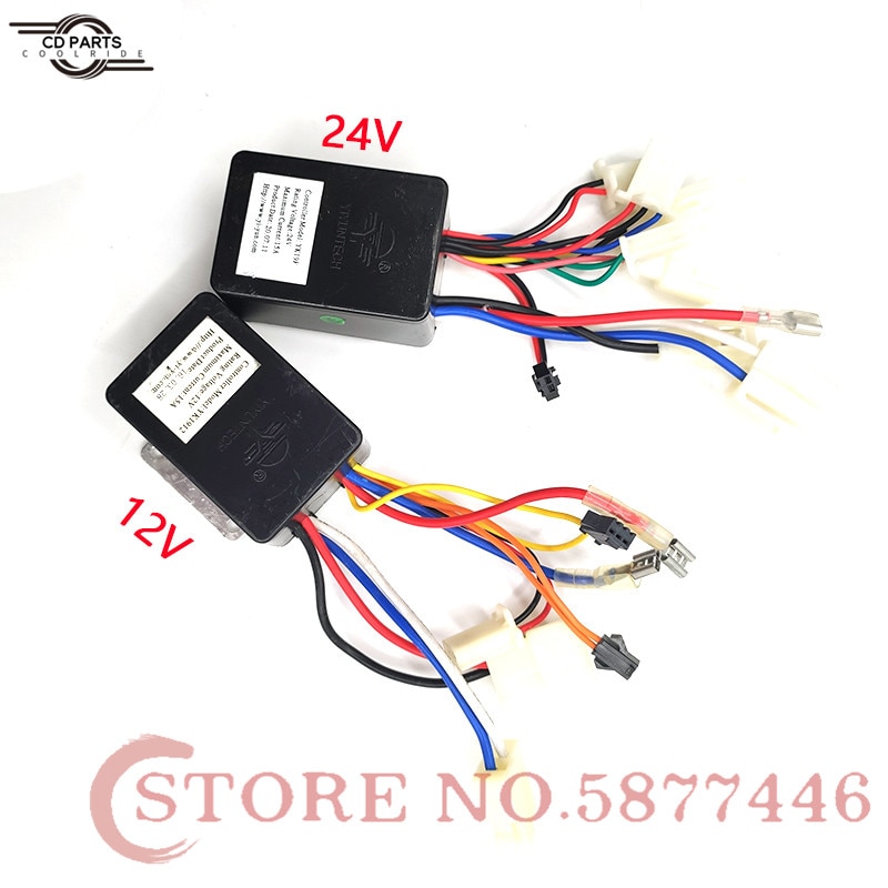 Contrôleur de moteur à brosse YK19F 12/24V 15A, pour petit Scooter électrique de surfeur, Type fermé, Mini dispositif de contrôle de moteur de petite puissance