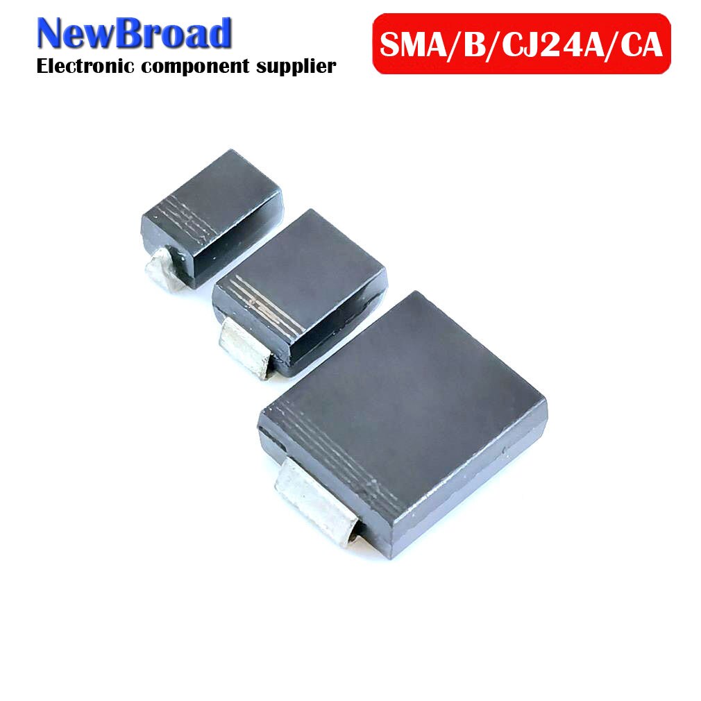 10Pcs Smd Tvs Diode Unidirectionele SMAJ24A Bz SMBJ24A Lz SMCJ24A Gez Bidirectionele SMAJ24CA Xz SMBJ24CA Bz SMCJ24CA Bez DO-214A