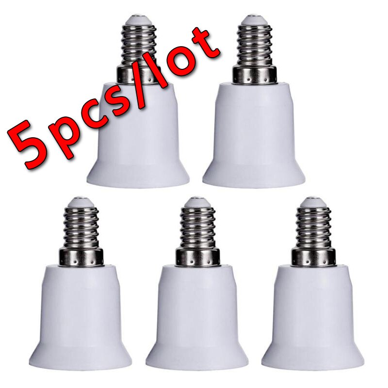 5pcs E14 om E27 Lamphouder E14 om E26 Adapter Converter Power Adapter Licht Lamp Base Socket LED gloeilamp Breiden Plug