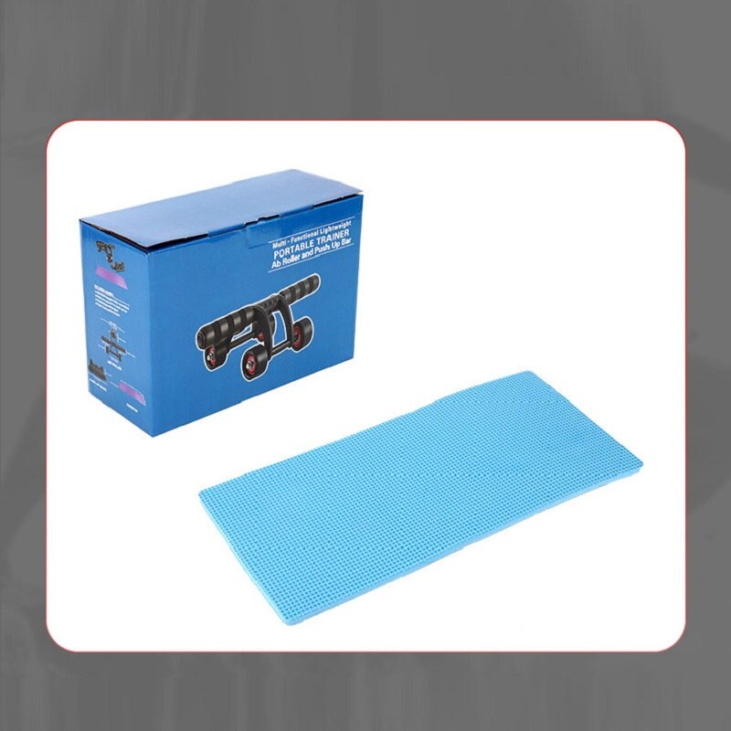 Fitness Abdominal Wheel AB Roller with Mat Abdominal Muscle Trainer for Fitness Exercise Health and Fitness Home Gym Equipment