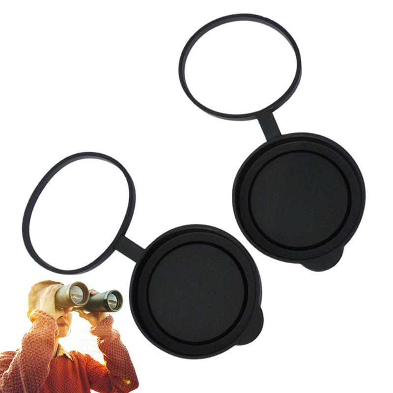 2 stücke Objektiv Kappen Objektiv Abdeckung Fernglas Schutzhülle Gummi Objektiv Kappen Objektiv Spotten Teleskop Fernglas Hinten Kappen Staub Abdeckung