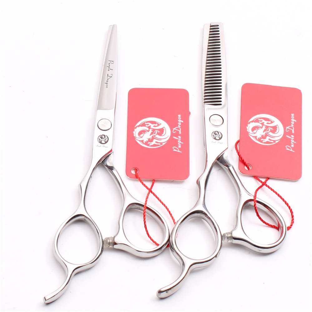 Linkerhand 6 Inch Professionele Jp Kapper Makas Zilver Snijden Schaar Dunner Schaar Professionele Haar Schaar Set Van Gereedschap