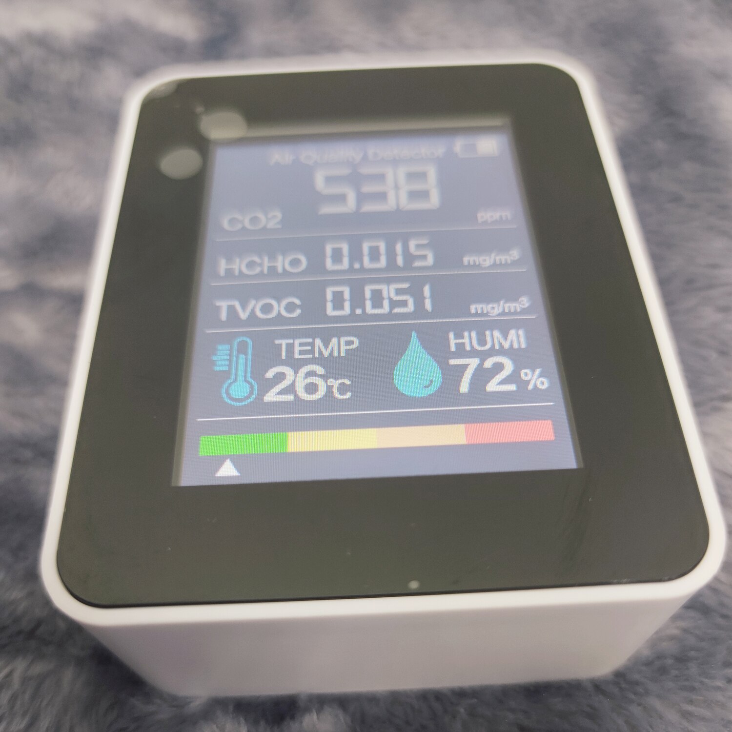 Medidor Digital de CO2 5 en 1, termómetro de temperatura HCHO TVOC, monitor Dector de CO2, Monitor de del aire, herramientas para el hogar