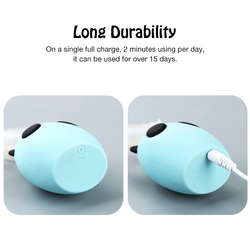 Brosse à dents électrique en forme de U pour enfants de 3 à 7 ans, avec 360 °, automatique, 3 vitesses, blanchiment, nettoyage, ultrasonique