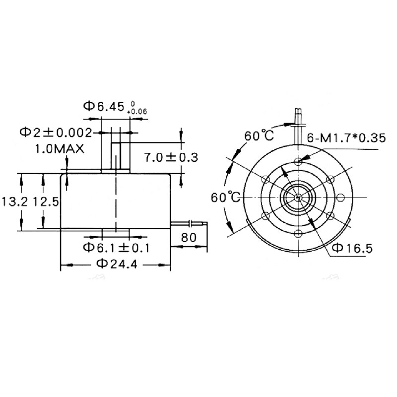 2pcs R300C 3V 3500RPM Mini DC Motor For Solar Small Fan Motor High speed motor Handmade DIY DC Motor With Wire Line