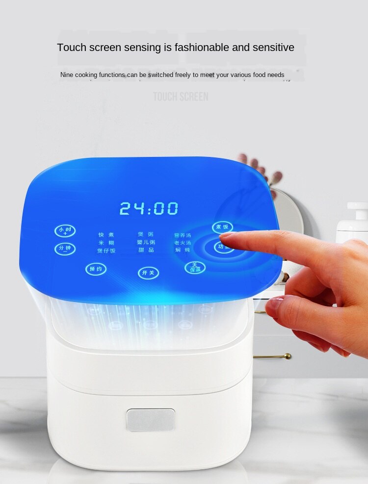 Cuiseur multifonction pour réservation de riz, cuiseur domestique intelligent, 3l/5l, pour soupe, Congee, riz