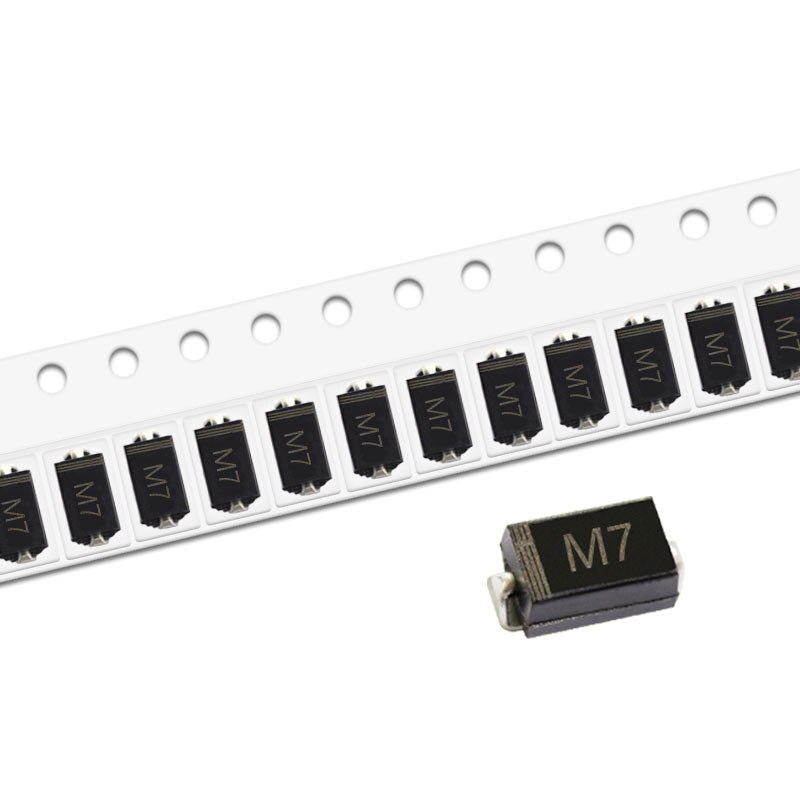 50Pcs SMD Rectifier Diode DO-214AC M7F M7 M4 M2 M1 1A 50V 100V 200V 400V 600V 800V 1000V SMA Electronic Silicon Diodes