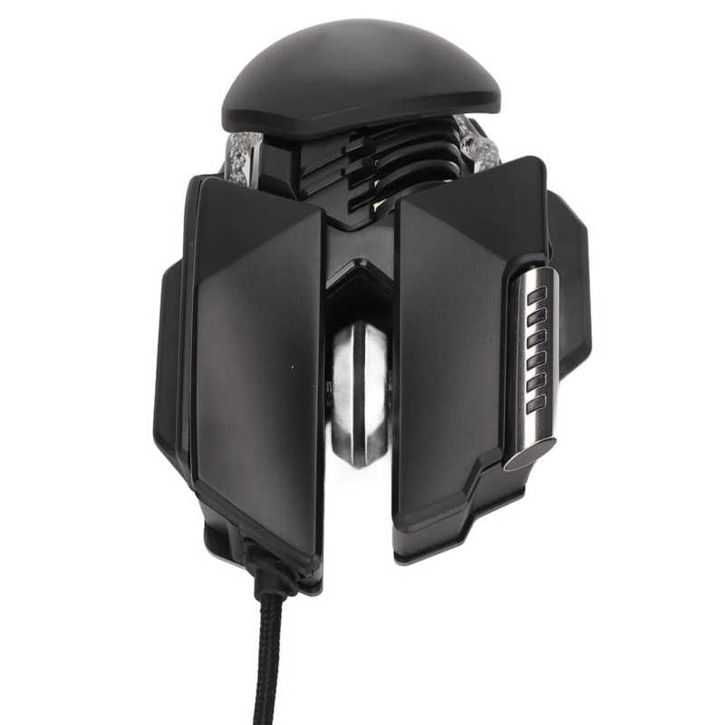 Mechanical Mouse 12800 DPI 6D Button Ergonomic Retractable Adjustment RGB Wired USB Gaming Mouse for Desktop PC Laptop