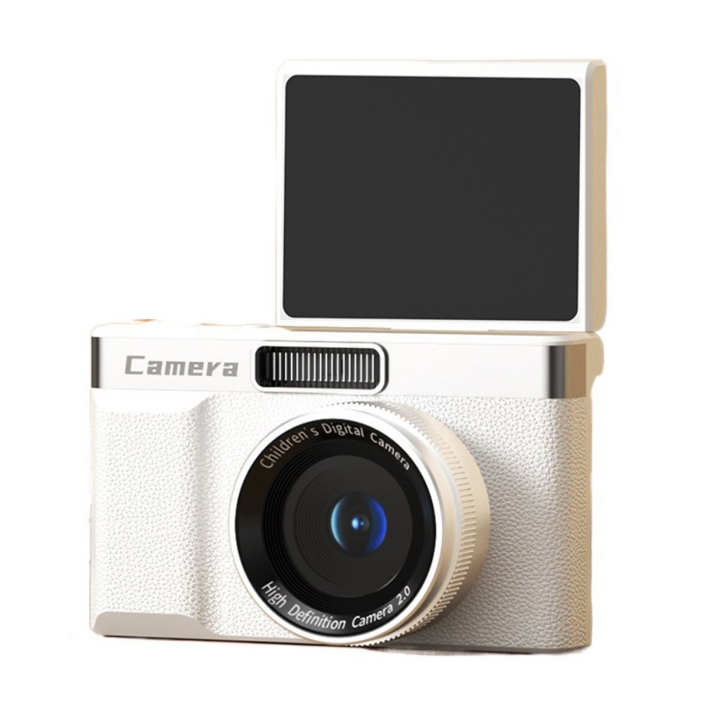 2.4 ' skærm 1080p hd digitalkamera anti-shake 8x zoom fotografering videokamera 4k optagelse autofokus basis ccd-kamera: Hvid