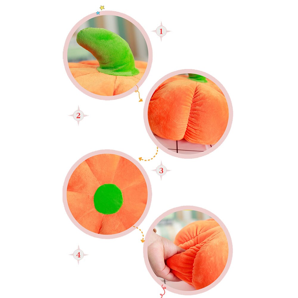 Halloween Simulatie Gevulde Pompoen Knuffel Sierkussen Home Auto Decor