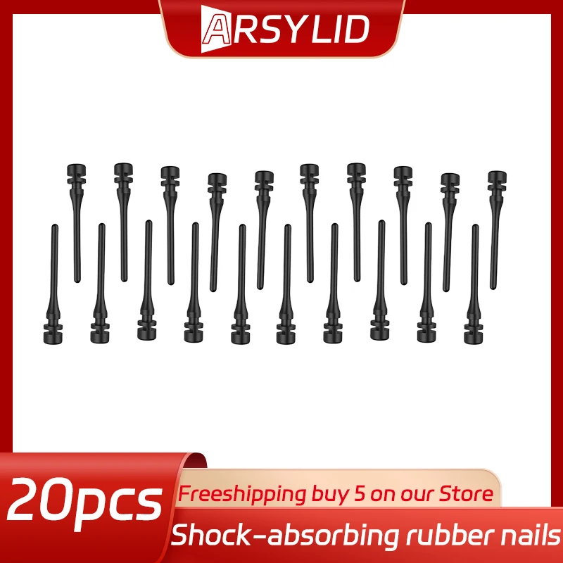 ARSYLID 10 Stuks 20 stuks 40 STKS Schroef Pin Klinknagel Rubber PC Fan Geluidsabsorptie Anti Trillingen Mount Siliconen schokabsorberende Nagels: Bruin