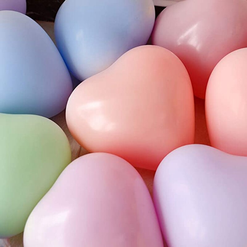 Hartballonnen gemengde set, latex ballonnen 50- pack bouw een ballonnenboogdecoratie voor een feest of vier het met feestbenodigdheden
